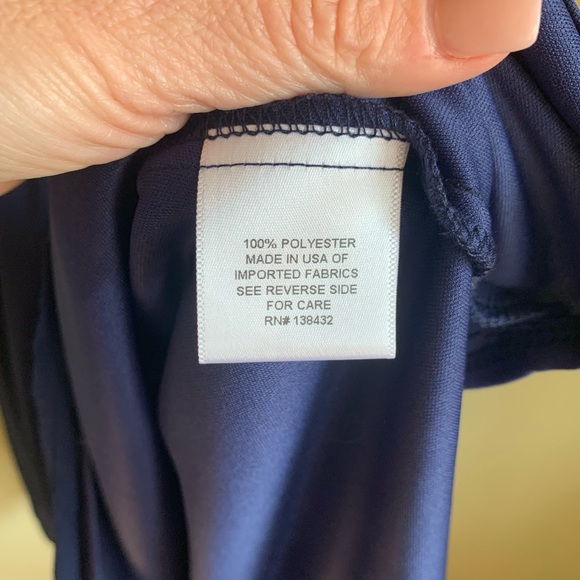 AZALEA ModCloth Navy Fit & Flair Dress - Picture 6 of 8